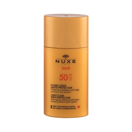 NUXE Sun Light Fluid SPF50 50 ml sonnenschutz fürs gesicht wasserfest unisex