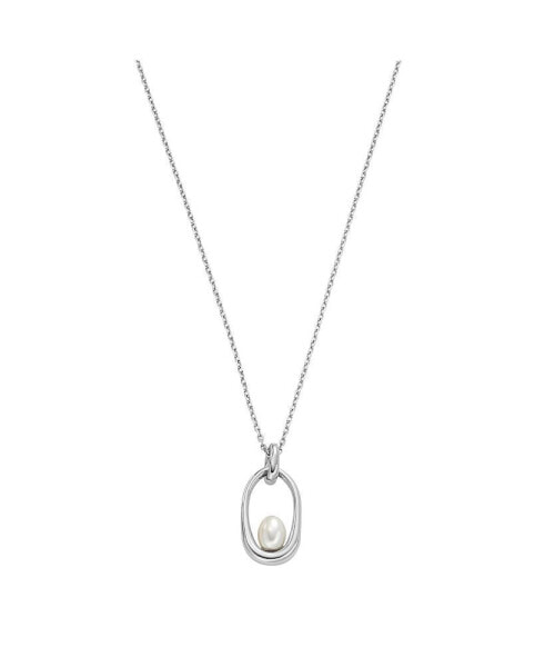 Skagen women's Shell Pearl Pendant Necklace