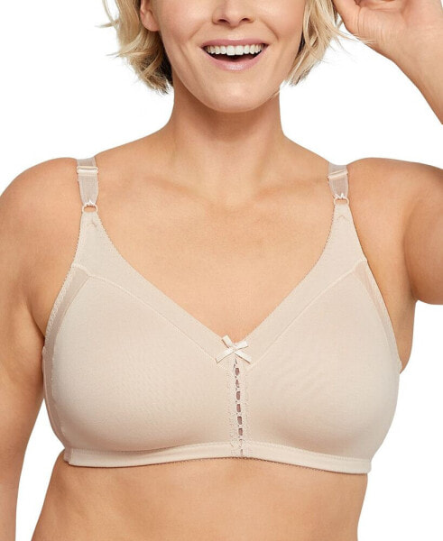 Double Support Cotton Wireless Bra with Cool Comfort 3036