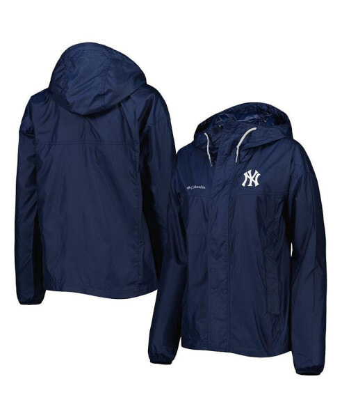 Women's Navy New York Yankees Flash Challenger Windbreaker Jacket