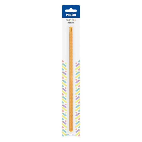 MILAN Triangular Transparent Ruler 30 cm New Look Series