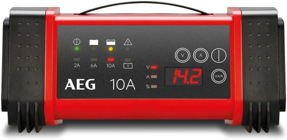 AEG Automotive 97024 Microprocessor Battery Charger LT 10 Amp for 12/24V, 9-Stage & 10618 Microprocessor Charger for Car Battery LD 8.0, 8 Amp for 12/24V, 7-HF Charging Levels