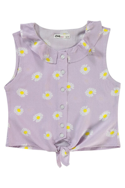 Рубашка Civil Girls для девочек в лиловом цвете 10-13 лет