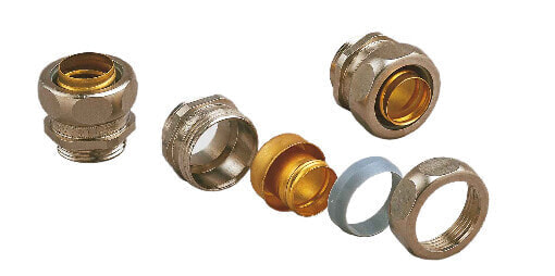Helukabel 98324 - Solder ring coupler - Brass - Male - Cold/hot water system - Brass - 100 °C