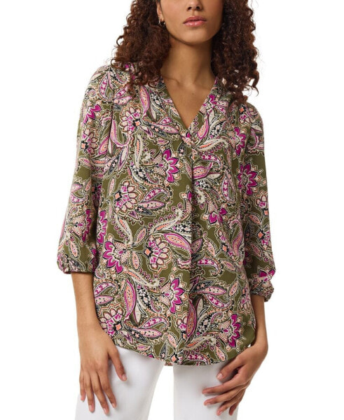 Petite Printed 3/4-Sleeve Tunic