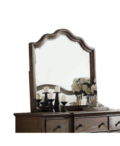 Baudouin Mirror In Weathered Oak