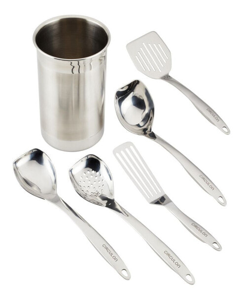 Tools Stainless Steel Kitchen Tools with Crock, Set of 6