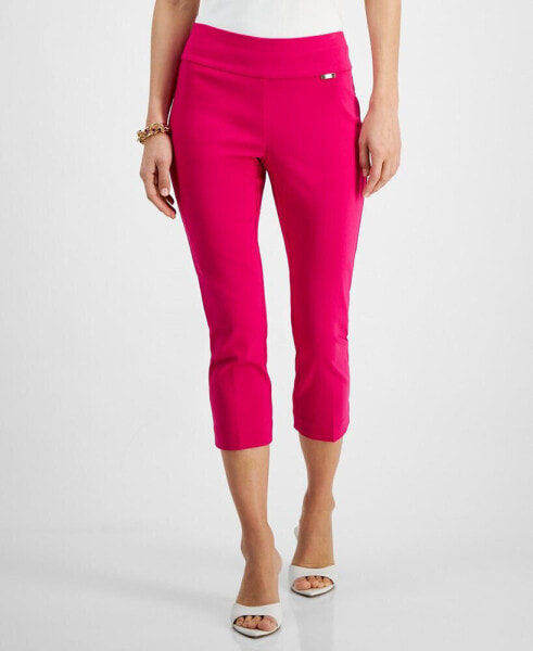 Women's Tummy-Control Pull-On Capri Pants, Regular & Petite, Created for Macy's