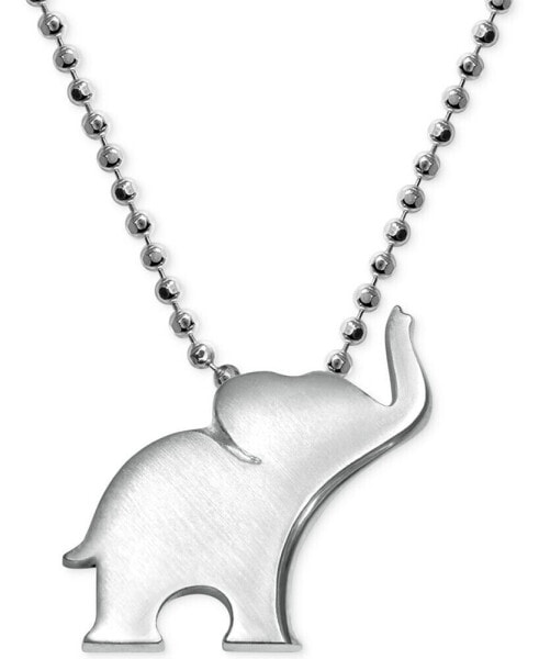 Little Luck by Elephant Pendant Necklace in Sterling Silver