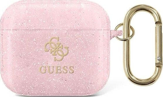 Guess Etui ochronne GUA3UCG4GP Glitter Collection do AirPods 3 różowe