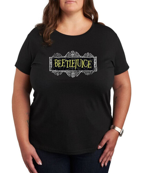 Air Waves Trendy Plus Size Beetlejuice Graphic T-shirt