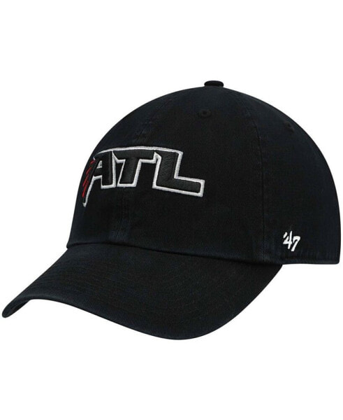 Men's Black Atlanta Falcons Clean Up Alternate Adjustable Hat