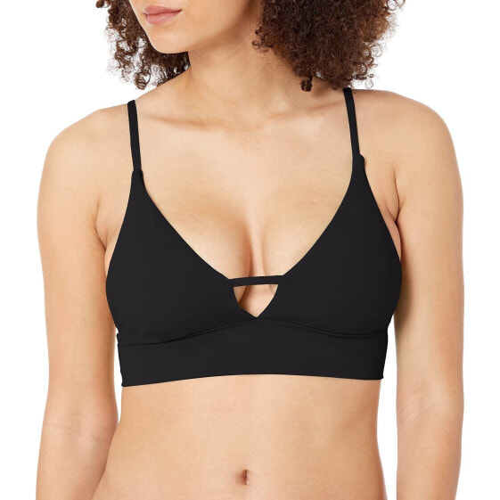 Billabong 291610 Women's Sol Searcher V Neck Cami Bikini Top, Black Pebble, S