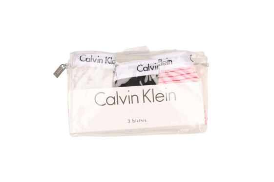 Calvin Klein 301894 Women's Carousel Logo Stretch Bikini Panties, 3 Pack, Medium