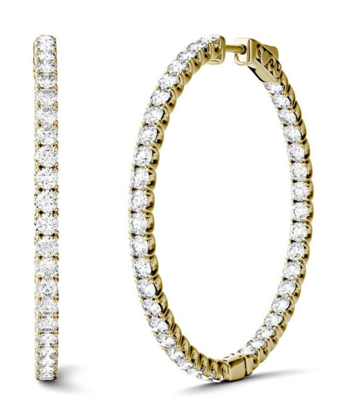 Moissanite Hoop Earrings (5/8 ct. t.w. Diamond Equivalent) in 14k Gold or White Gold