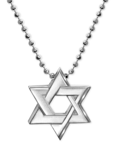 Alex Woo star of David Beaded Pendant Necklace in Sterling Silver