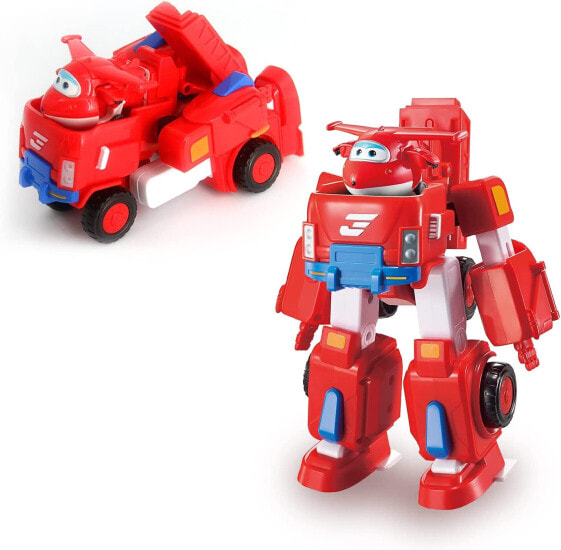 Super Wings EU720311 – Transformation Aeroplane Jett Robo Rig, Approx. 18 cm Children’s Play Figure, Convertible Toy Plane, Vehicle and Robot Figure