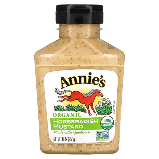 Organic, Horseradish Mustard, 9 oz (255 g)