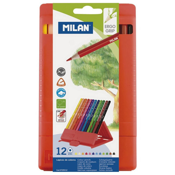 MILAN Flexibox 12 Triangular Colour Pencils