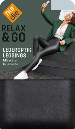 Leggings in Leder-Optik schwarz Gr. 40/42, 1 St