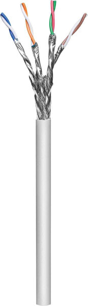 Intellinet Network Bulk Cat6a Cable - 23 AWG - Solid Wire - Grey - 305m - S/FTP - LSZH - CPR-Dca Rated - Drum - 305 m - Cat6a - S/FTP (S-STP)