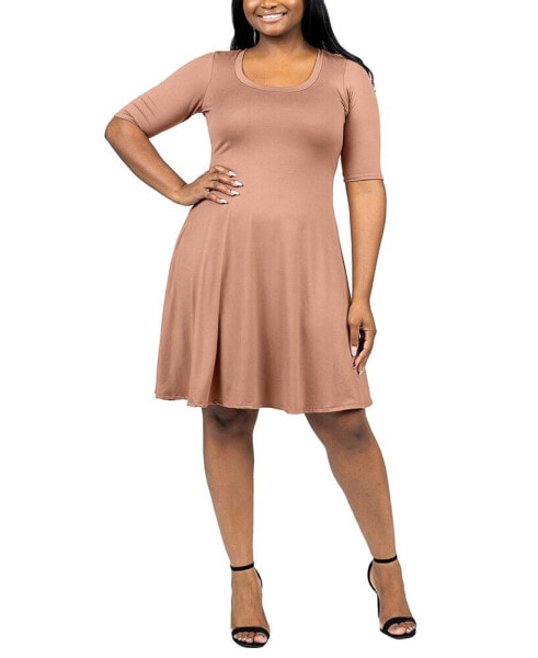 Plus Size Knee Length Dress