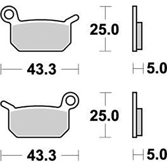 MOTO-MASTER Cobra Moto/GasGas/Husqvarna/KTM 094721 Sintered Brake Pads