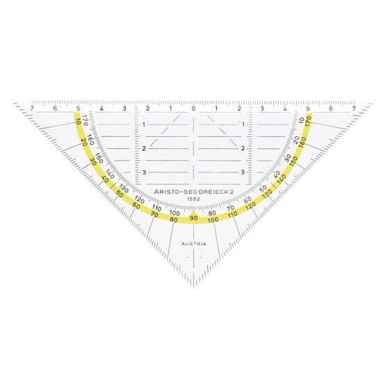 Aristo AR1552 - 45° triangle - Gloss - Polymethyl methacrylate (PMMA) - Transparent - 16 cm - 1 pc(s)