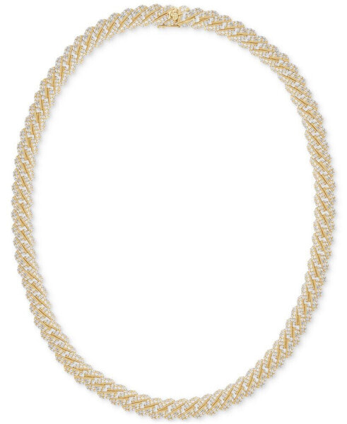 Badgley Mischka lab Grown Diamond Link 17-1/2" Necklace (15 ct. t.w.) in 14k White Gold