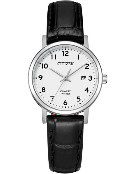 Спортивные женские наручные часы Citizen Basic Damen Quarz 28mm EU6090-03A