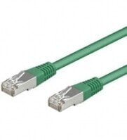Wentronic CAT 5e Patch Cable - F/UTP - green - 15 m - Cat5e - F/UTP (FTP) - RJ-45 - RJ-45
