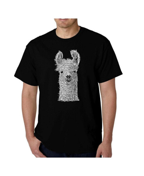 Mens Word Art T-Shirt - Llama