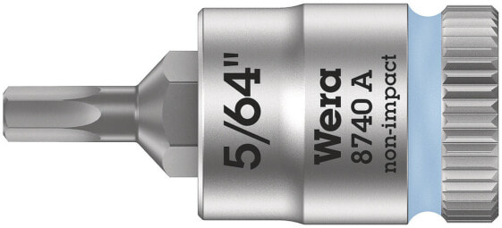 Wera 8740 A, Chromium-Vanadium Steel (Cr-V), 127 / 64 mm (5 / 64"), Hex shank, 6.35 mm (0.25"), 1 pc(s), Czech Republic