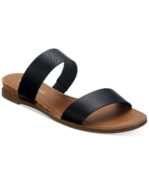 Women's Easten Double Band Slide Flat Sandals, Created for Macy's