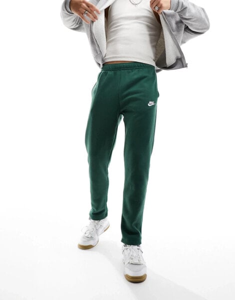 Nike Club straight fit joggers in green