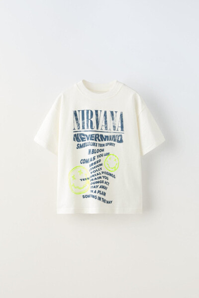 Майка с принтом nirvana® ZARA