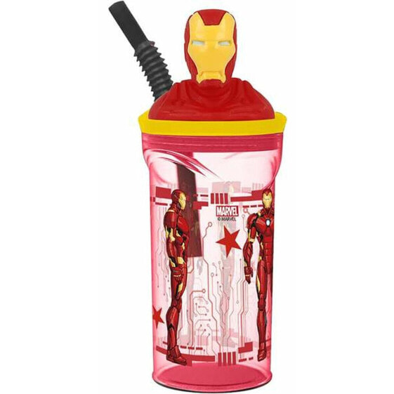 Бутылка для воды Мстители Железный человек Пластиковая 360 мл