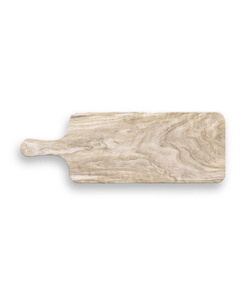 Melamine Faux Real Desert Wood Paddle Serving Tray, 16.9"