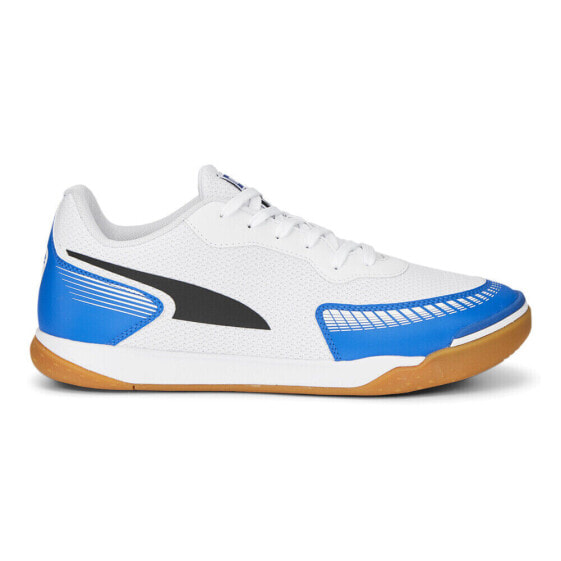 Puma Pressing Iii Indoor Soccer Mens White Sneakers Athletic Shoes 10693404