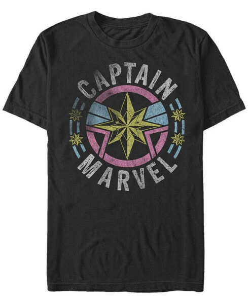 Men's 90's Captain Marvel Short Sleeve Crew T-shirt