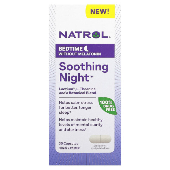 Soothing Night, Bedtime without Melatonin, 30 Capsules