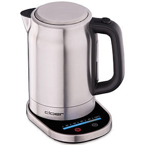 Электрический чайник Cloer 4459 1.7 L 2200 W Silver Stainless Steel с регулируемым термостатом и индикатором уровня воды