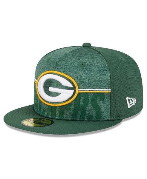 Шапка для тренировок NFL 59FIFTY New Era Green Green Bay Packers 2023