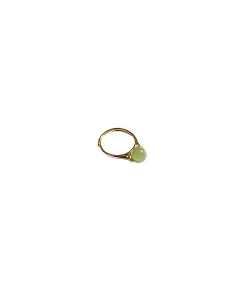 Кольцо SEREE Equinox Green Bead Jade