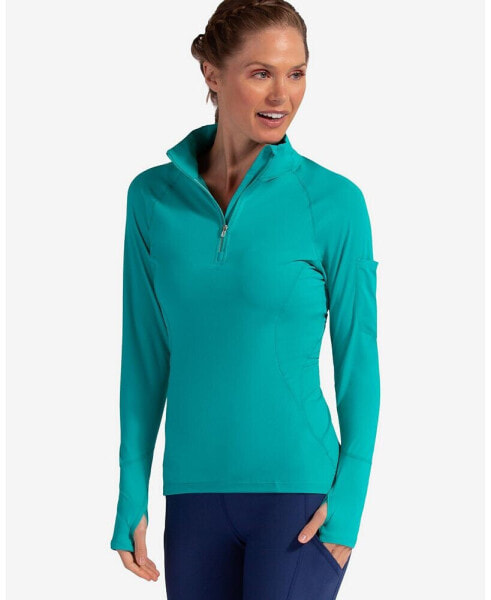 Women's UPF 50+ Sun Protective Mock Zip Top