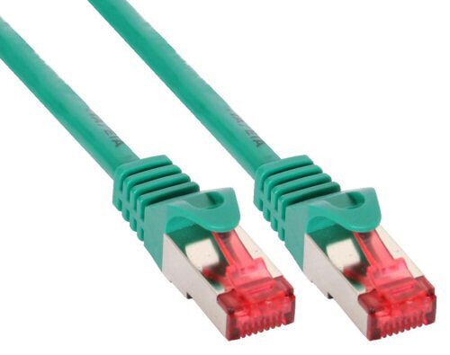 InLine Patch Cable S/FTP PiMF Cat.6 250MHz copper halogen free green 5m
