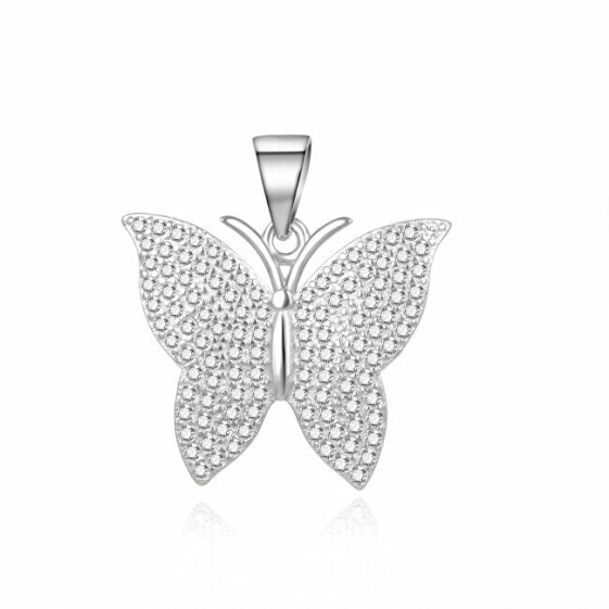 Gentle silver pendant Butterfly P0001150