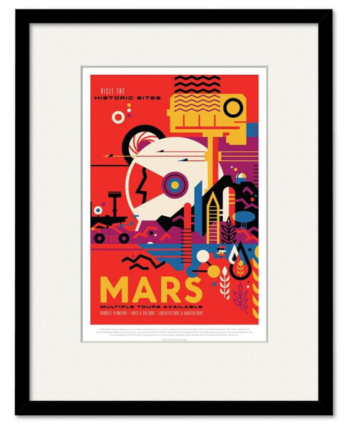 Mars 16" x 20" Framed and Matted Art