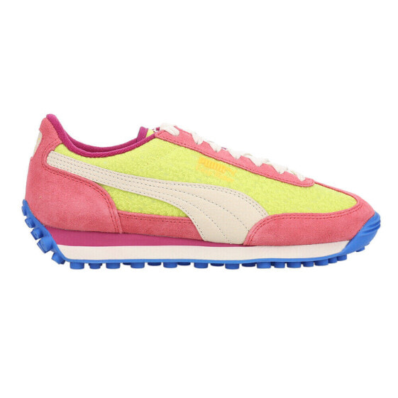 Puma Easy Rider Brights Lace Up Womens Blue, Red, Yellow Sneakers Casual Shoes