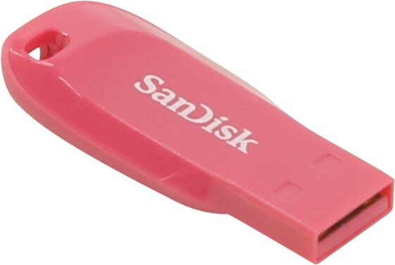 SanDisk Cruzer Blade 32 GB - 32 GB - USB Type-A - 2.0 - Capless - Pink